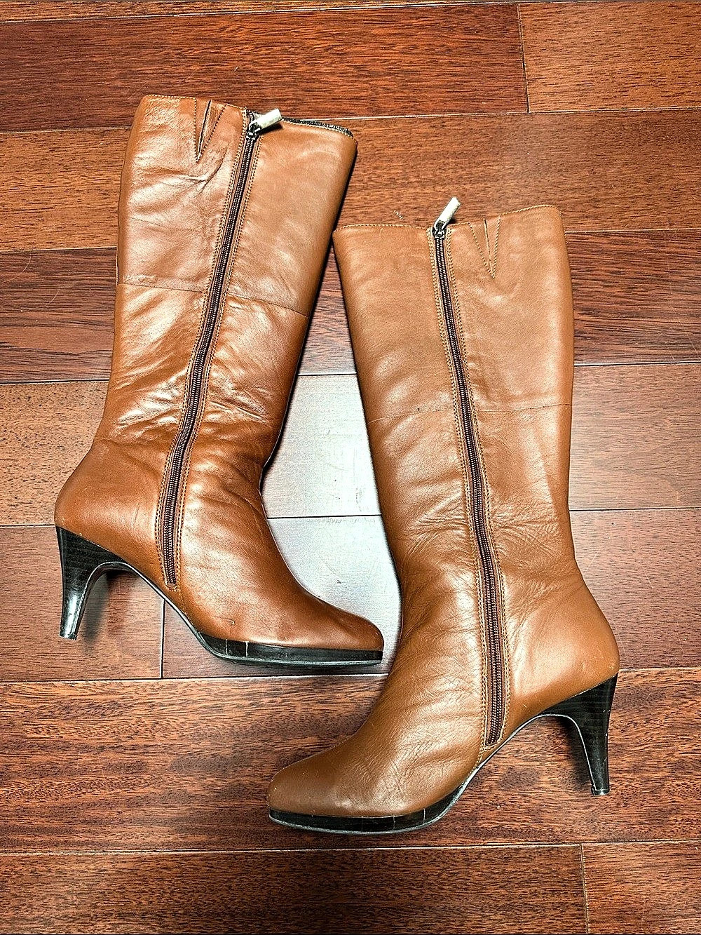 Bandolino Jeney Heeled Knee-High Boots Brown US 8.5 M